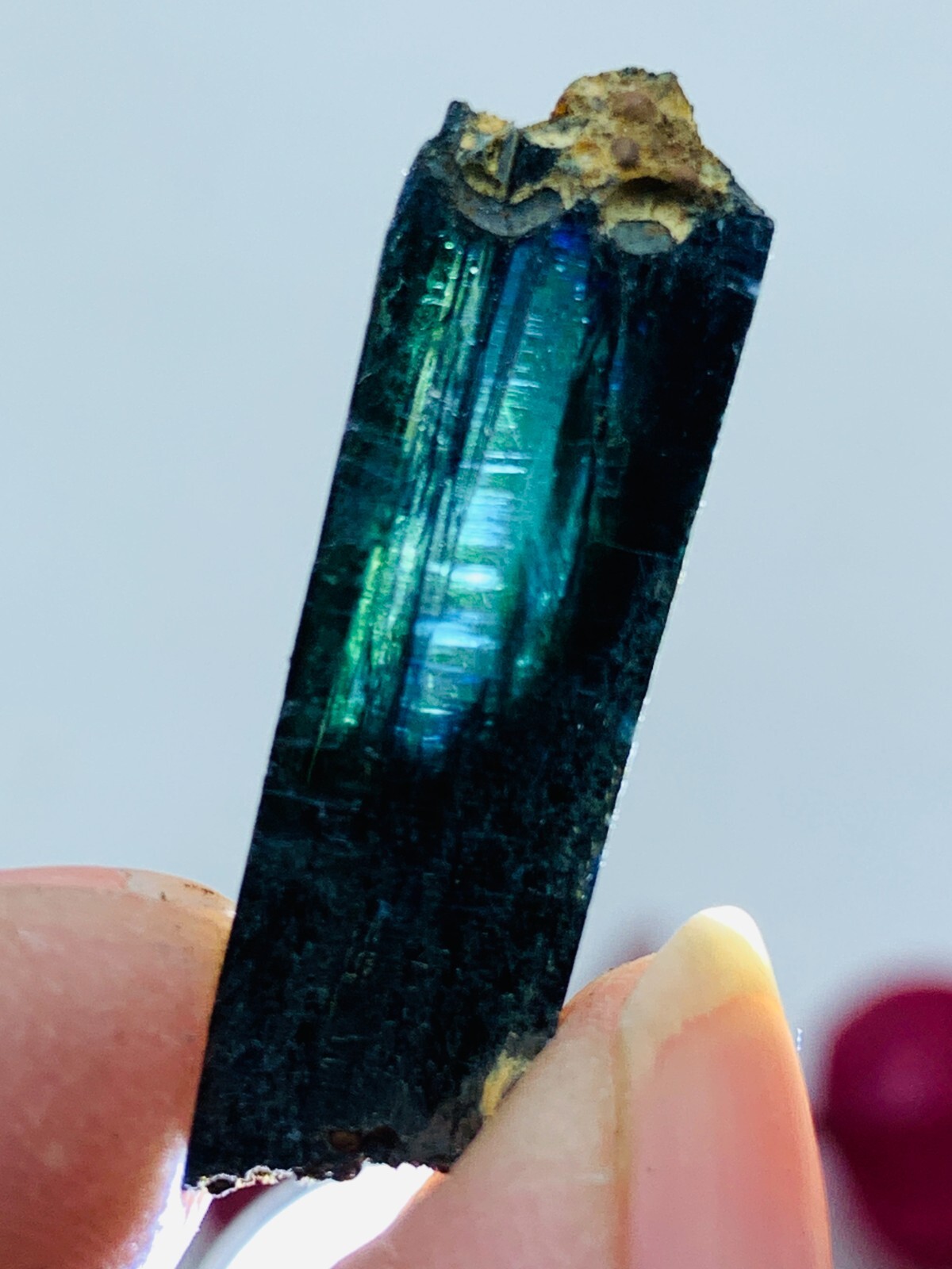 10ct 30mm TOP EXCELLENT BLUE GREEN VIVIANITE CRYSTALS Specimen FROM Brazil GEM