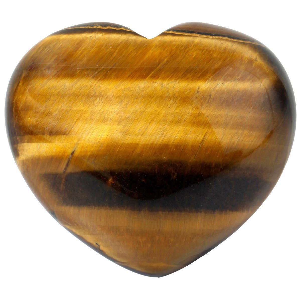 Healing Crystal Tiger’s Eye Heart Love Carved Palm Worry Stone Chakra Reiki B…