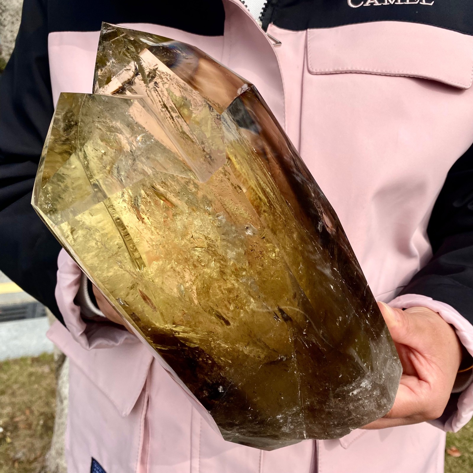 10LB Natural Citrine backbone cluster mineral specimen quartz crystal healing