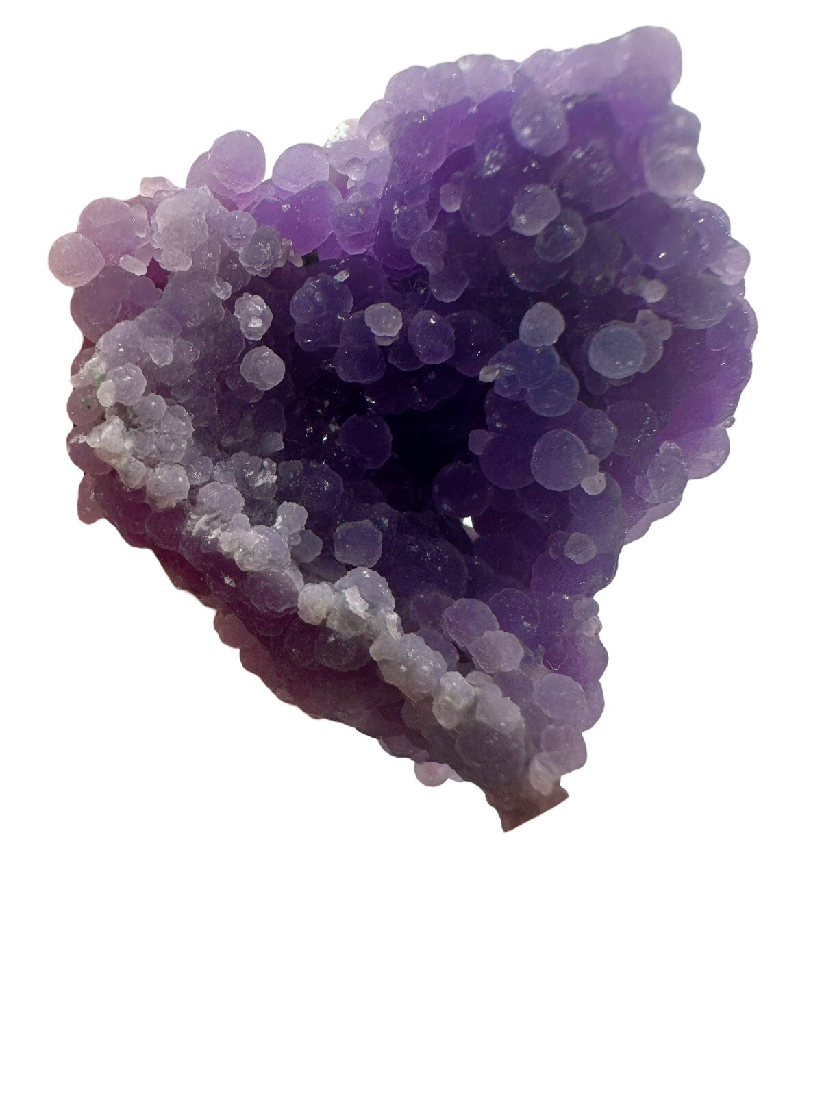 Blue& Purple Iridescent Grape Agate Cluster Mineral Specimen Crystal Botryoidal