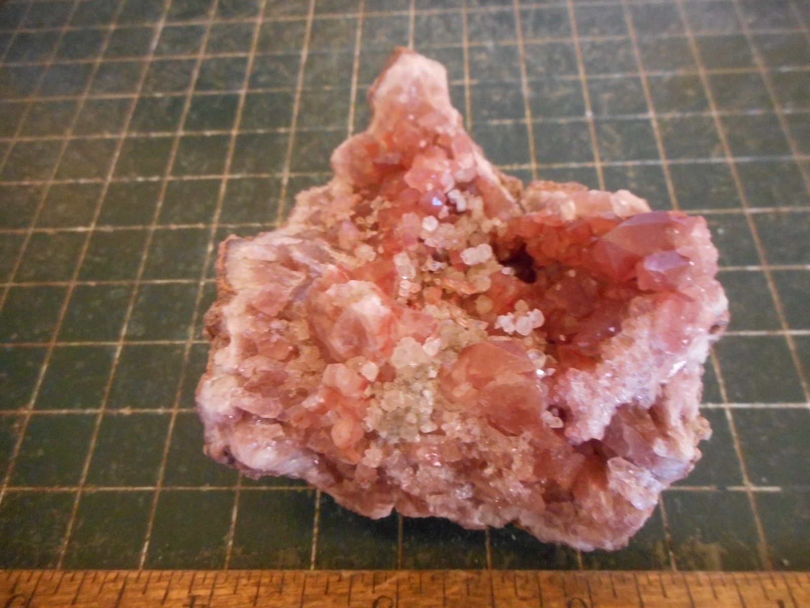 Rare Rose Quartz Crystal Cluster Geode. Pink Stone Specimen Brazil RQ54
