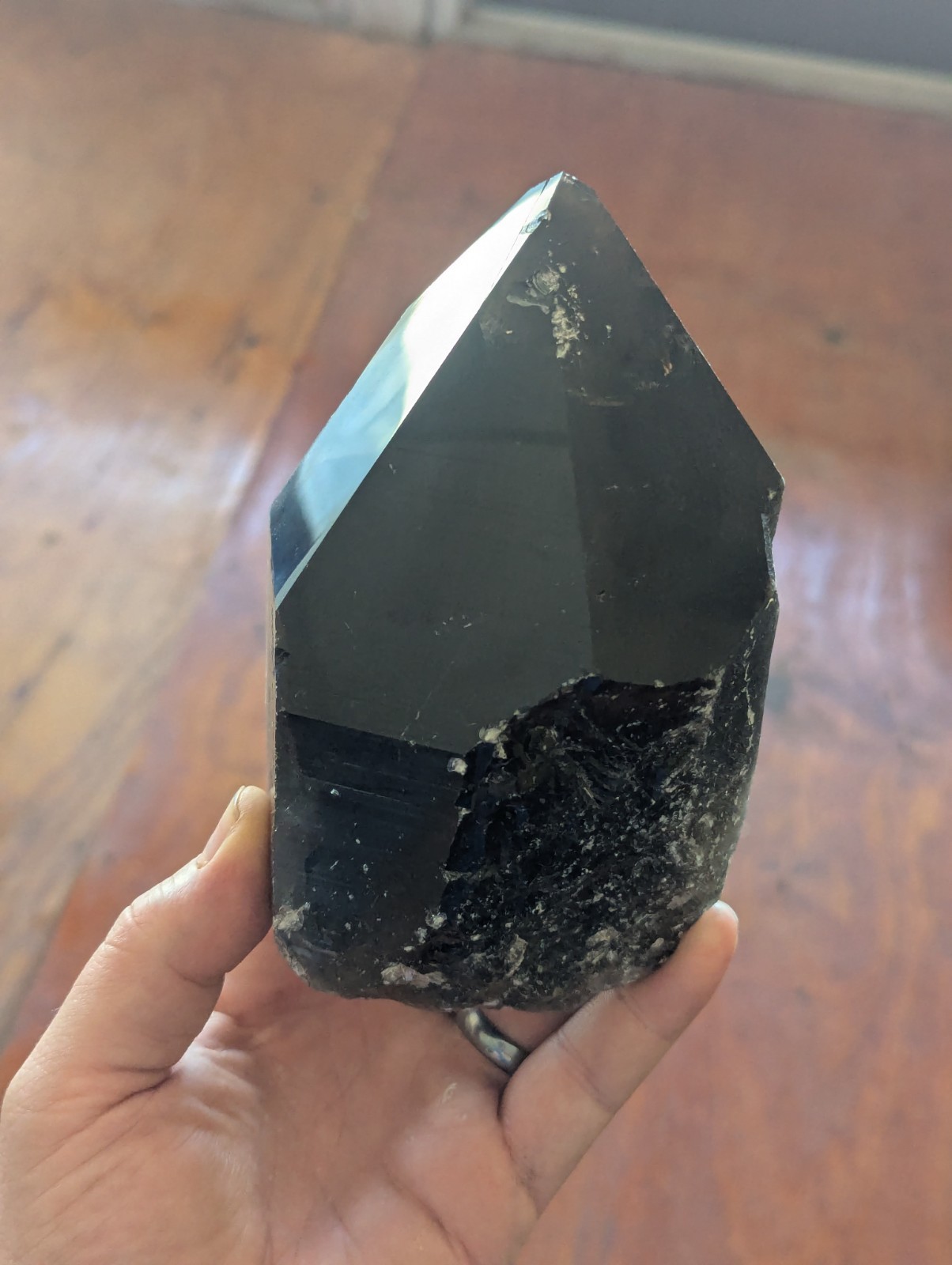 Big 3.7lb Smokey Quartz Crystal Large Generator Point Cluster