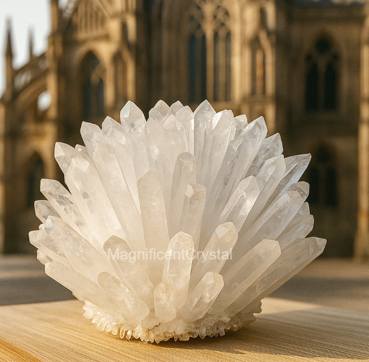 2lb+ Natural Clear Quartz Crystal Geode Cluster Decor Art Manifestation Displays