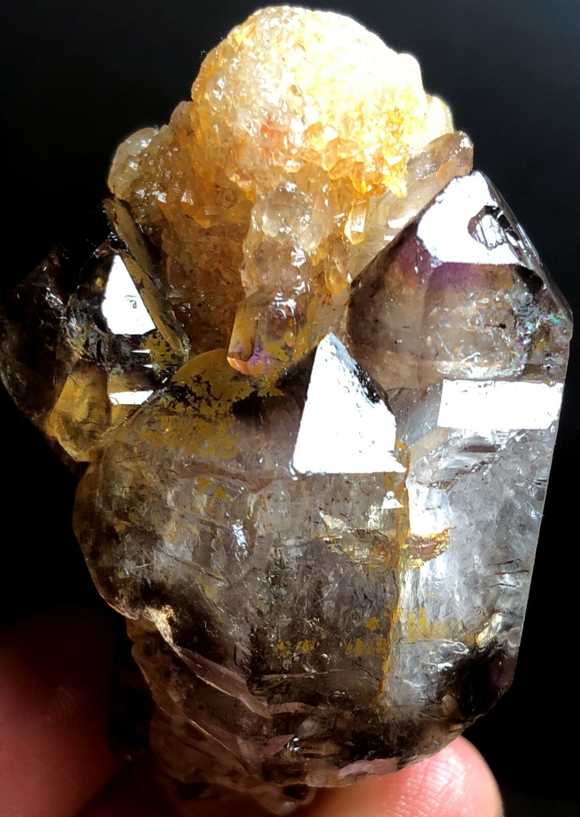 112g Diamond Grade! Super Seven Skeletal Amethyst Quartz Crystal h906