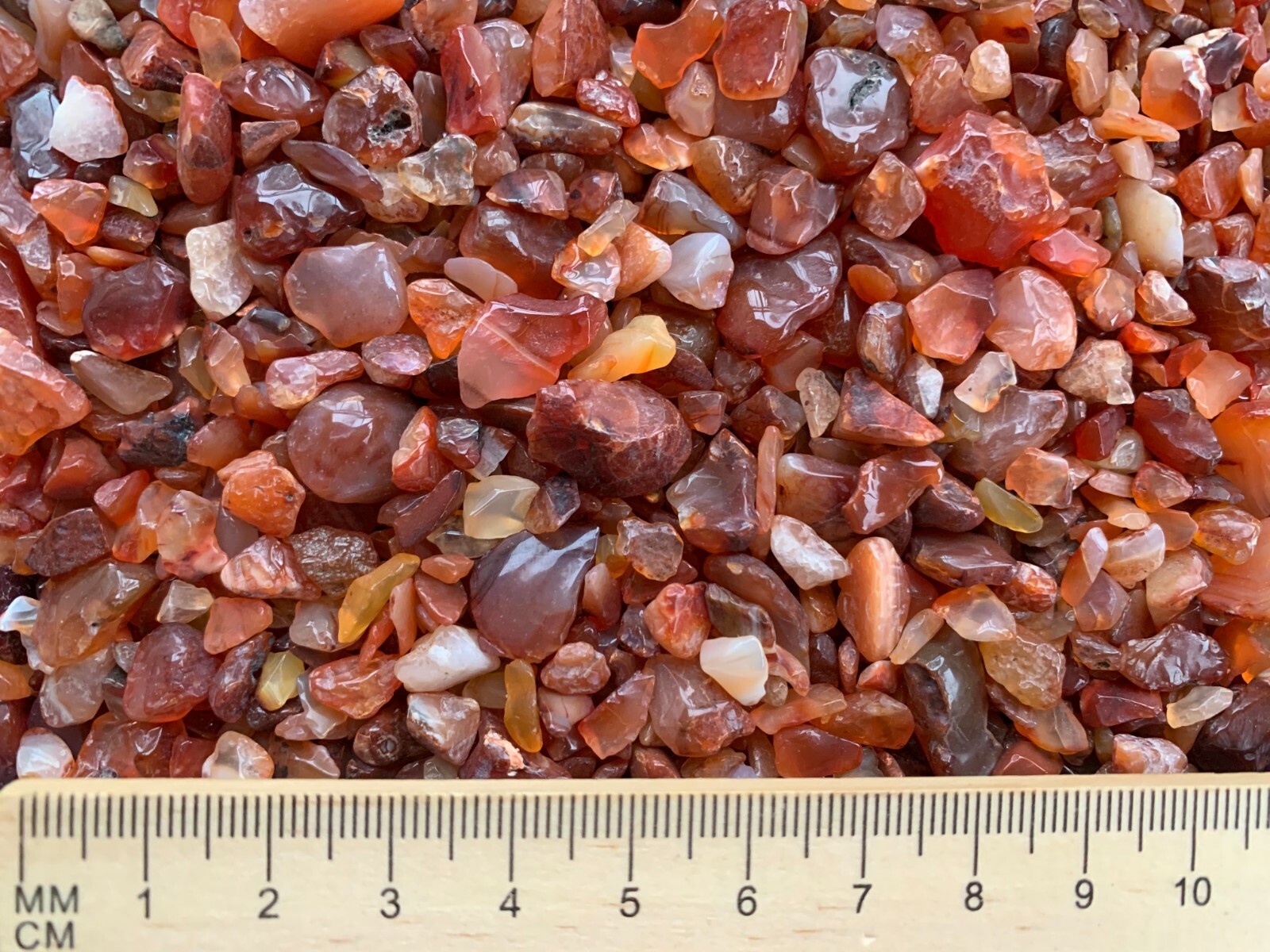 Grade A++ Carnelian Semi Tumbled Gemstone Mini Chips 8-25 mm, Wholesale Bulk Lot