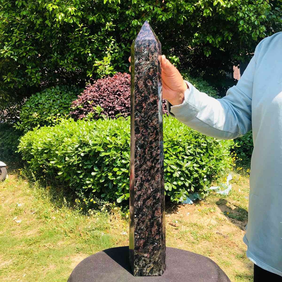 11.3LB Natural Fireworks Stone Obelisk Quartz Tower Crystal Wand Point Healing