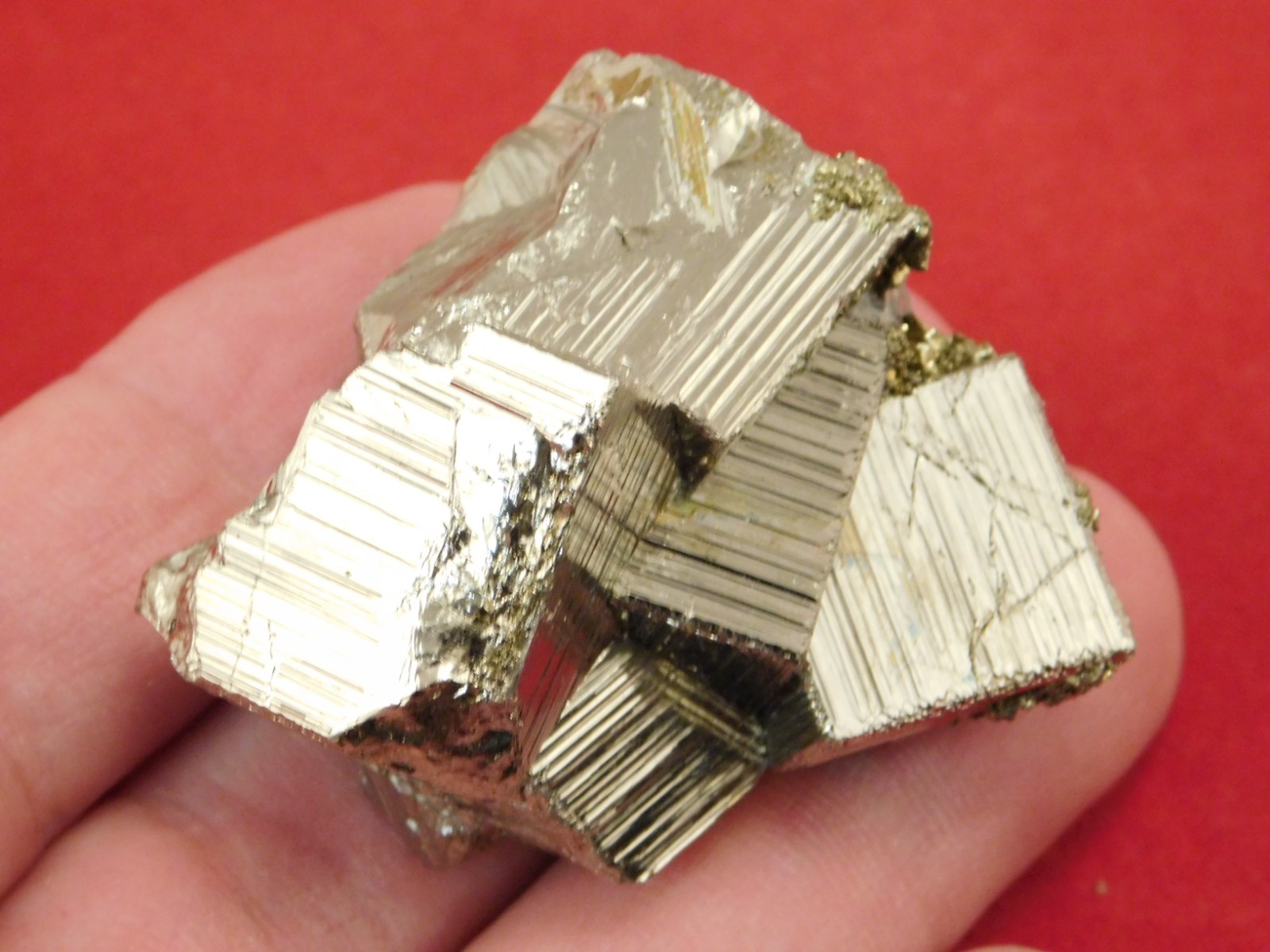 PYRITE Crystal CUBE Cluster 100% Natural Huanzala Mine Peru 93.2gr