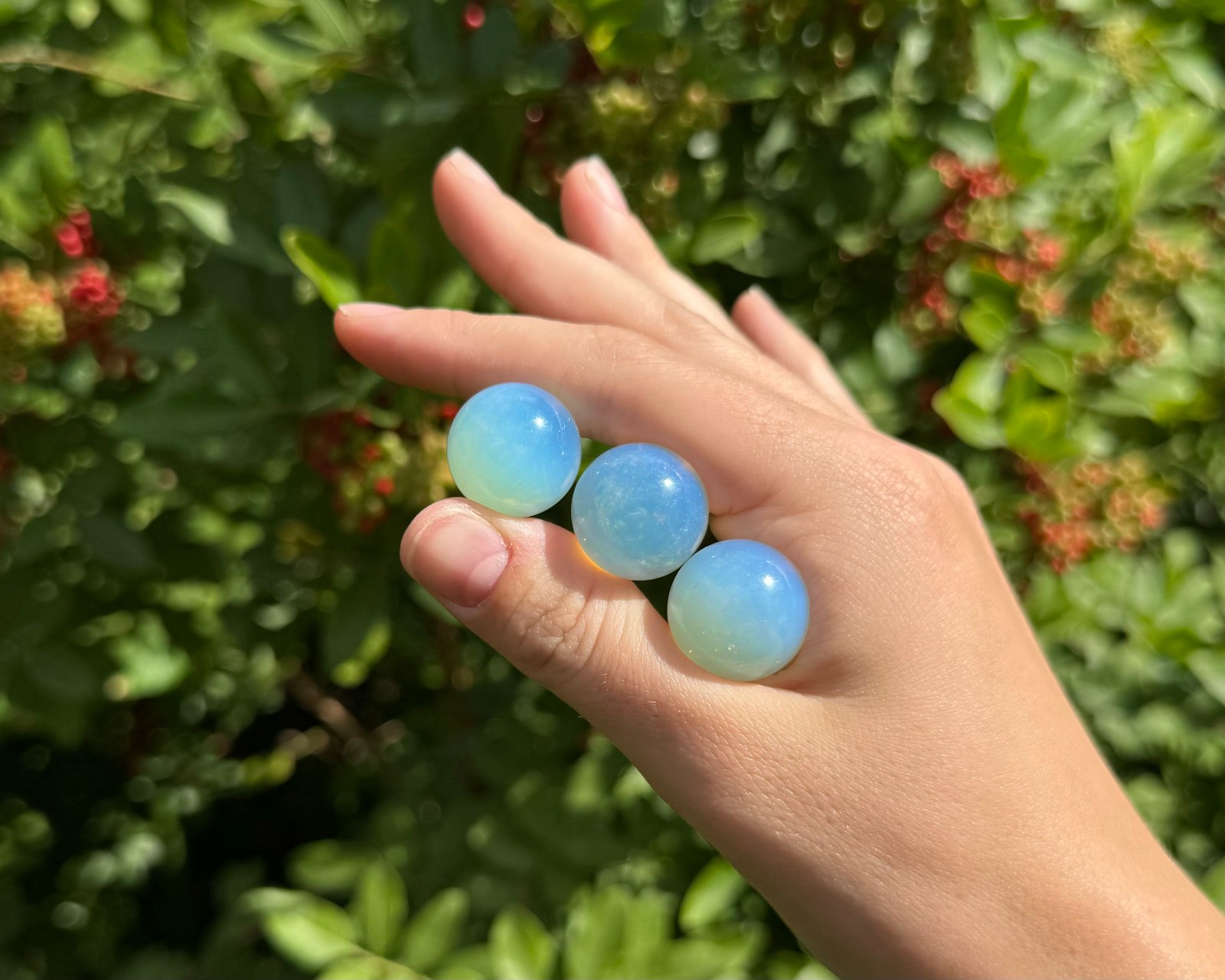 Opalite Crystal Sphere with Stand, 1.18″ (30mm) ‘A’ Grade Polished Opalite Ball