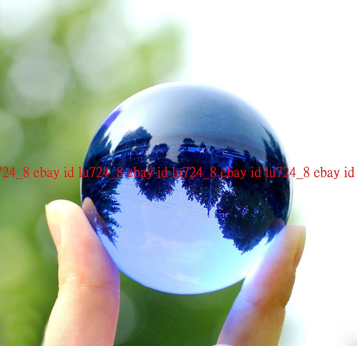 Genuine Natural Beautiful k9 blue magic quartz crystal sphere ball 40mm +stand