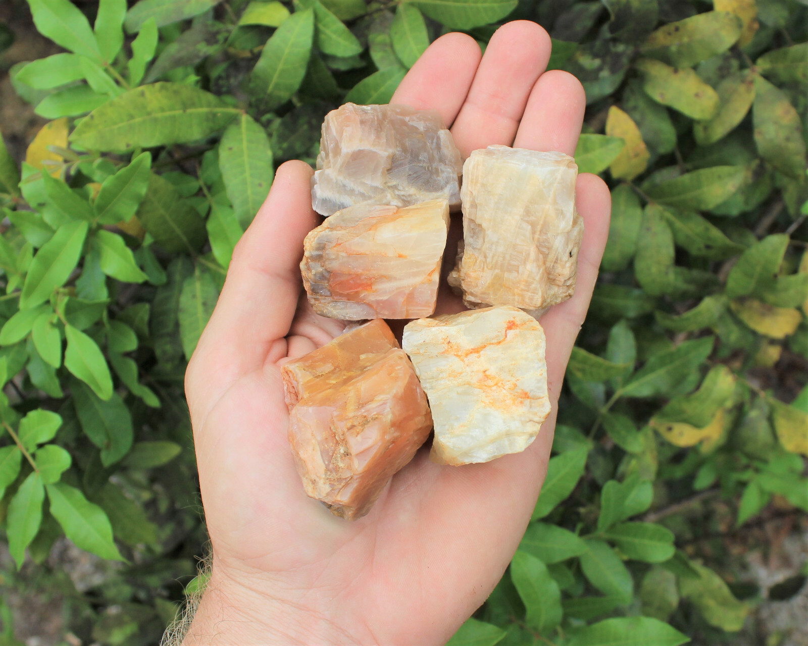 Moonstone Rough Natural Stones (Raw Crystals, Black Moonstone, Peach Moonstone)