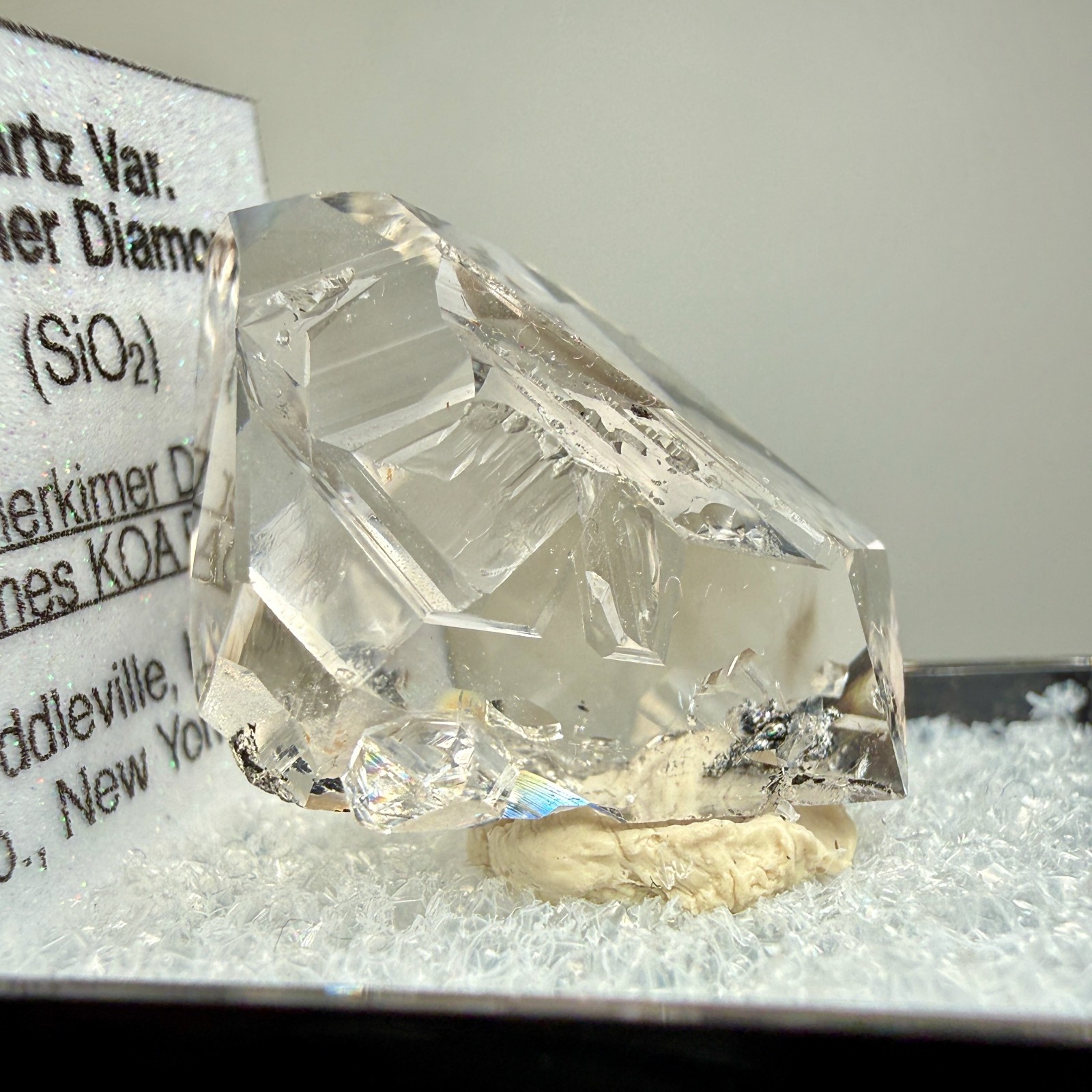 Herkimer Diamond Gem w/ A+ Clarity, Light Smoky Color