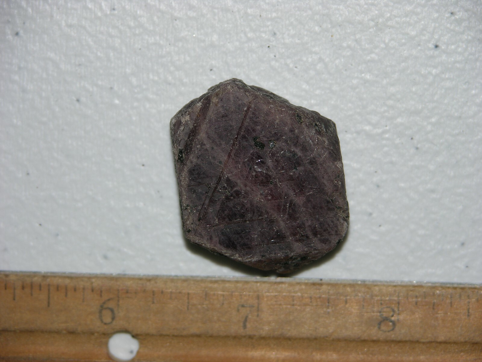 Ruby Recorder Crystal natural red ruby Madagascar 1 x 1 3/8 inch R45