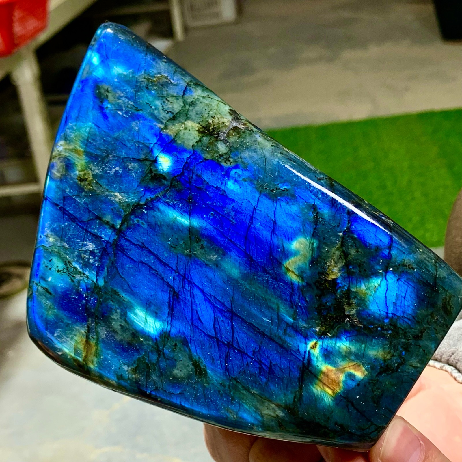 2.93LB Natural Gorgeous Labradorite QuartzCrystal Stone Specimen Healing