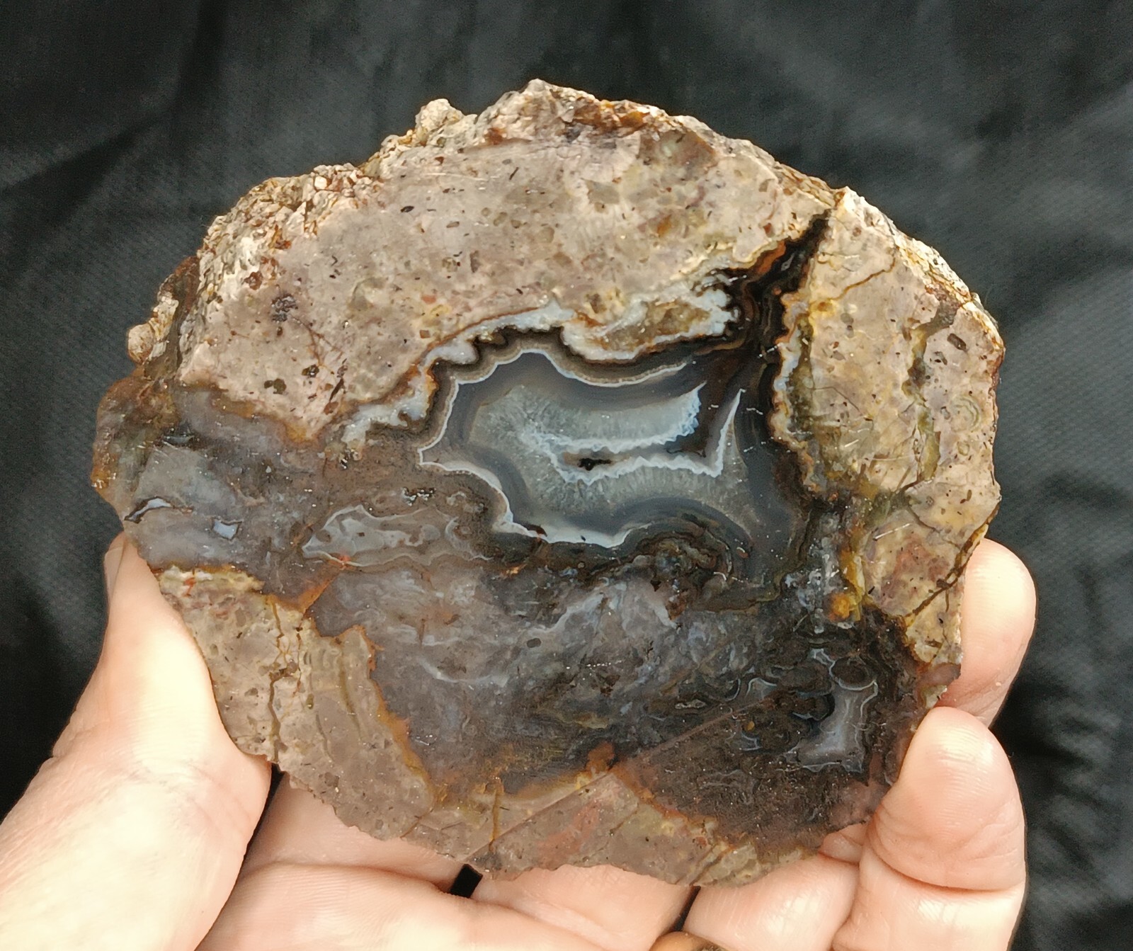 520g/1.15 lb turkish banded quartz agate stone rough, customs duty included