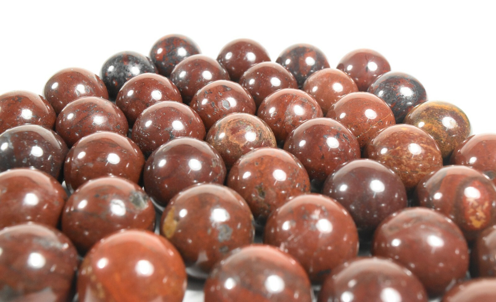 20mm Brecciated Deep Red Jasper Sphere Polished Crystal Mineral Ball – China 1PC