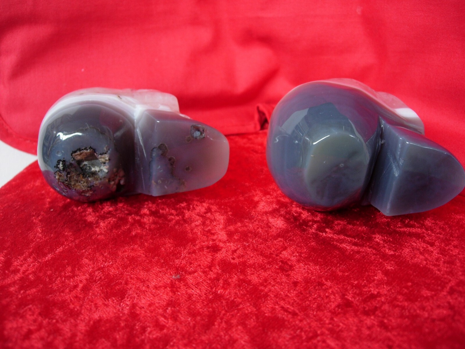 human & alien crystal skull pair Z9