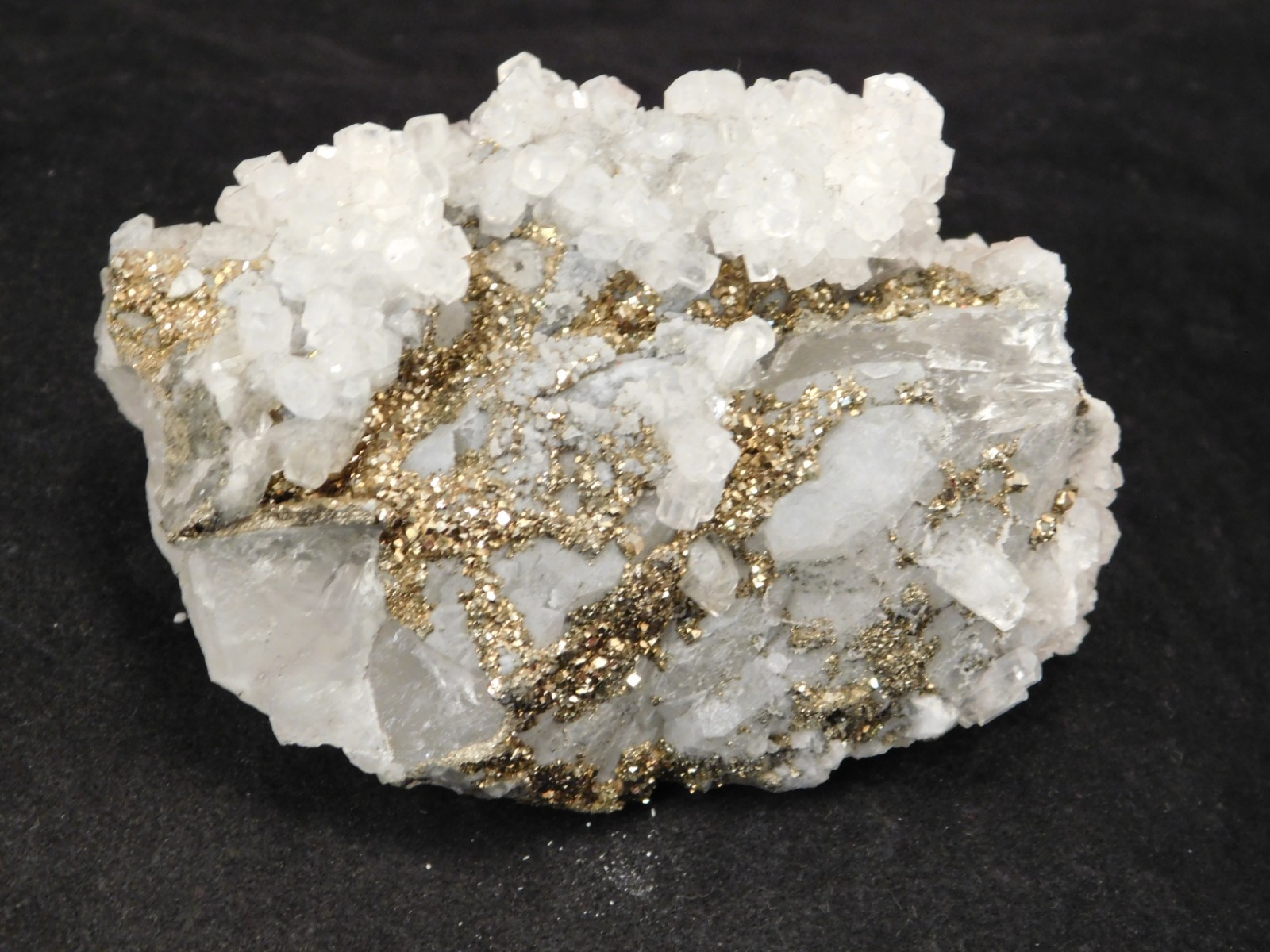 Terminated Calcite Crystals on Rainbow MARCASITE From Mexico 281gr