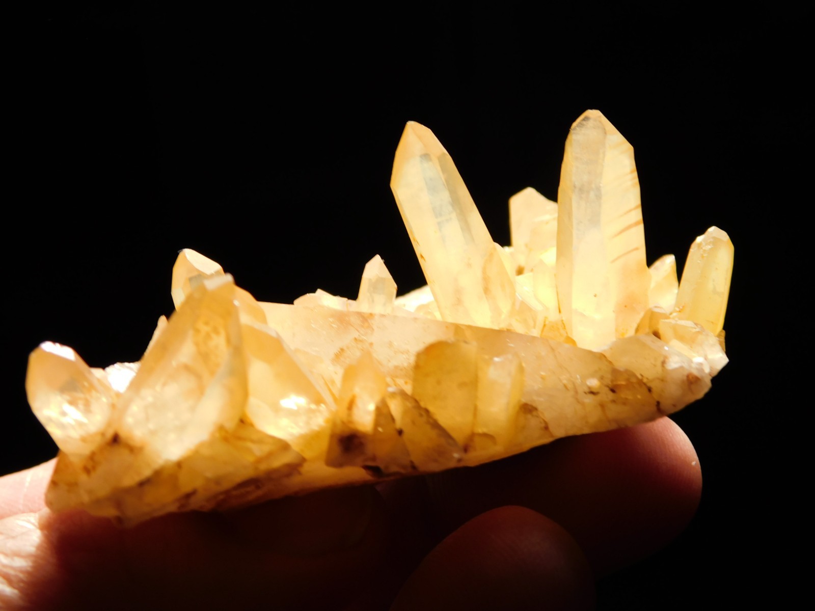 GOLDEN Healer Quartz Crystal Cluster 100% Natural Brazil 81.0gr