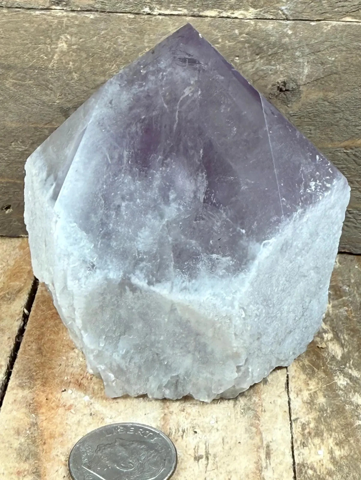 2.5″ Natural Amethyst Point Brazilian Quartz Crystal Tower