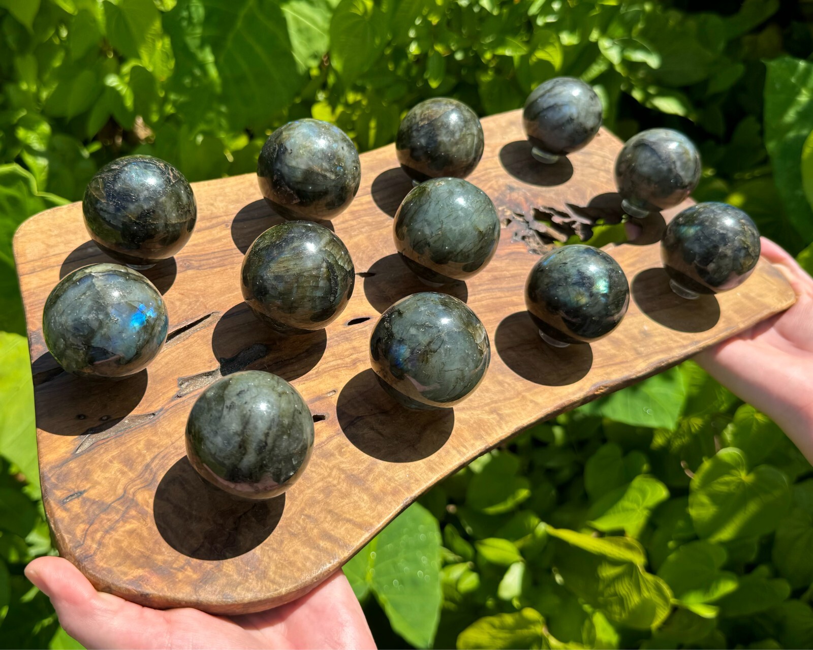 Labradorite Crystal Sphere LARGE 1.75 – 2″ Sphere (A Quality Labradorite Sphere)