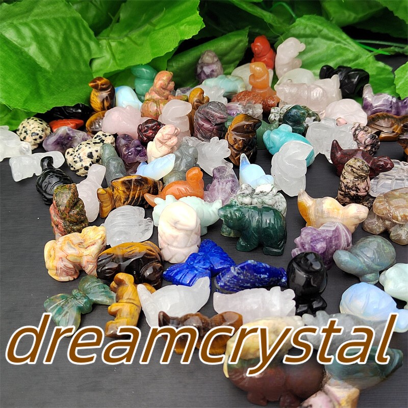 100pcs Natural Quartz Crystal Animal Carved Mini Crystal Skull Healing wholesale