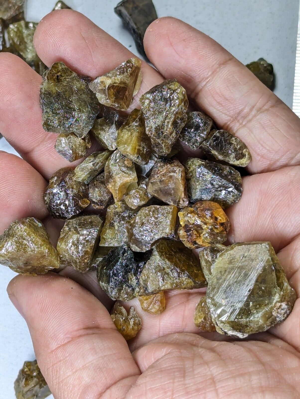 220grams Sphene Crystals From Zagi Mountains, KPK, Pakistan