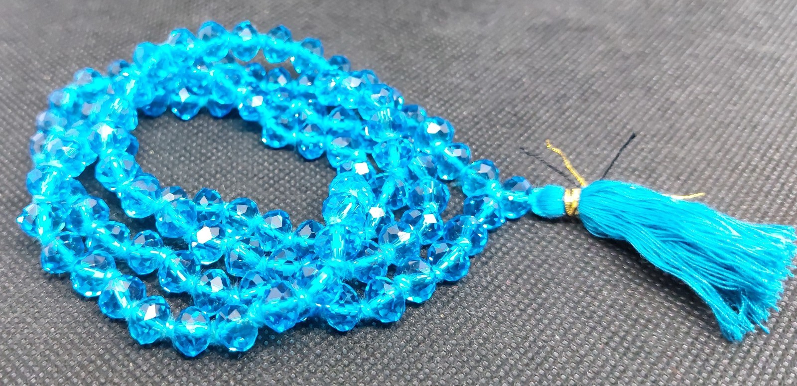 Crystal Stone Mala AAA+ Quality Crystal Neckalce 109 Beads 6 mm Beads Size