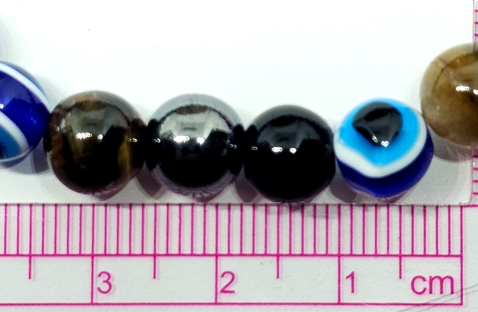 Evil Eye Protection Bracelet Hematite Obsidian Tigers Eye Gemstone Jewellery