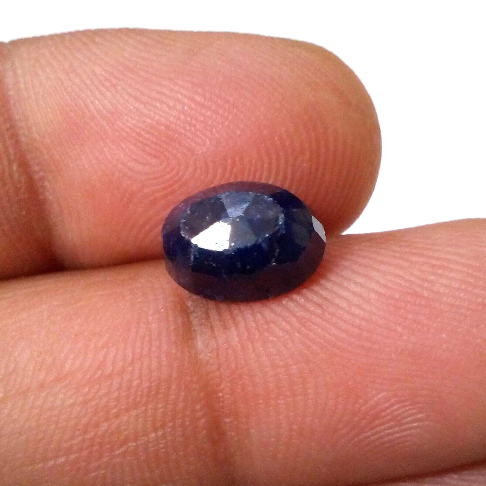 Stunning Rare Quality Blue Sapphire Faceted Oval Shape 6 Crt Huge Loose Gemstone