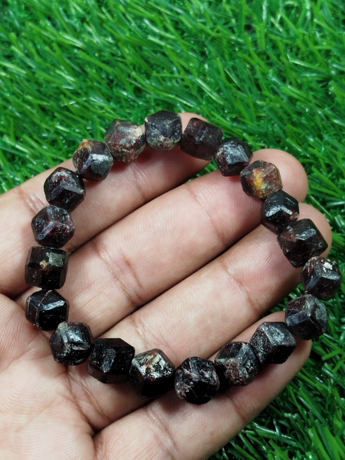 44 Grams Almandine Garnet Stackable Bracelet From Skardu Pakistan
