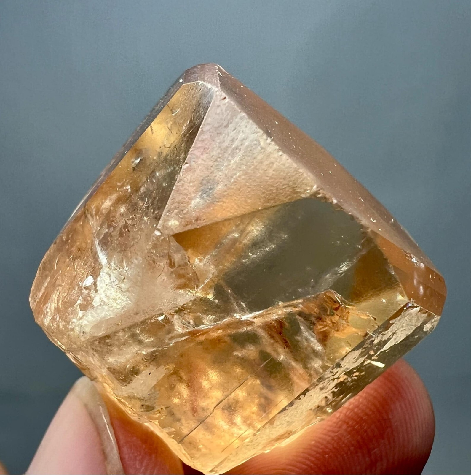 215 Carat Natural !!! Eye Clean Top Honey Color Topaz Huge Crystal @PAK