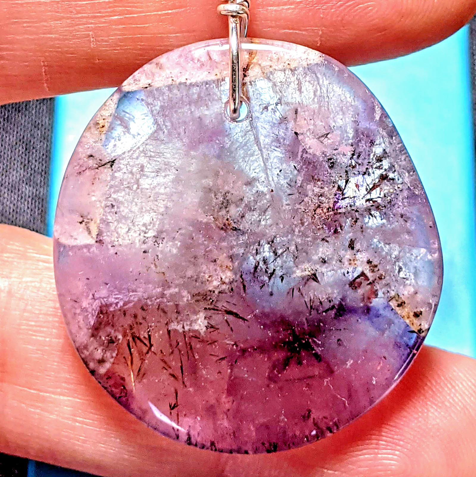 AURALITE 23 NECKLACE Certified Authentic Amethyst Quartz Super Seven Canada