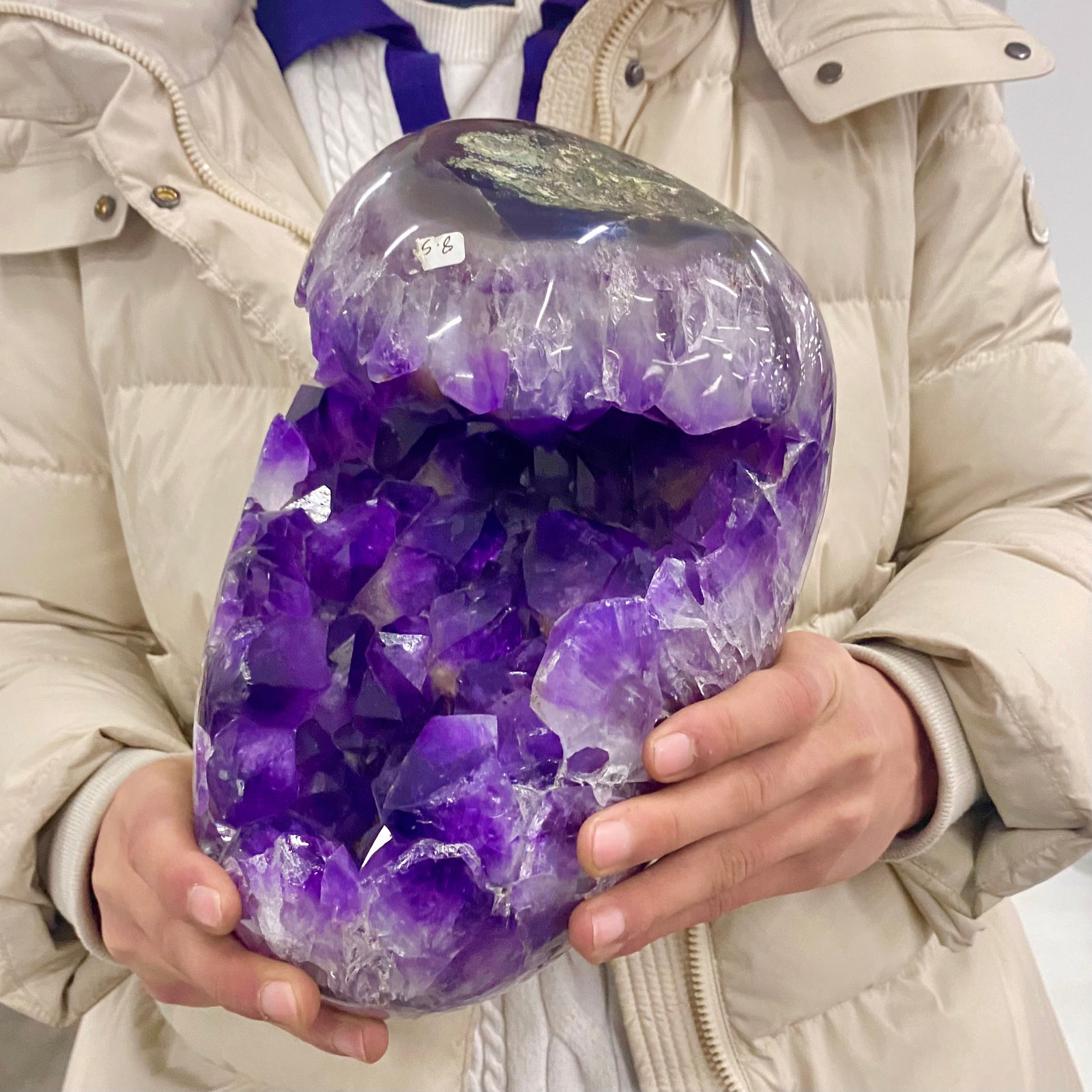 18.73LB Natural Amethyst geode quartz cluster crystal specimen Healing.