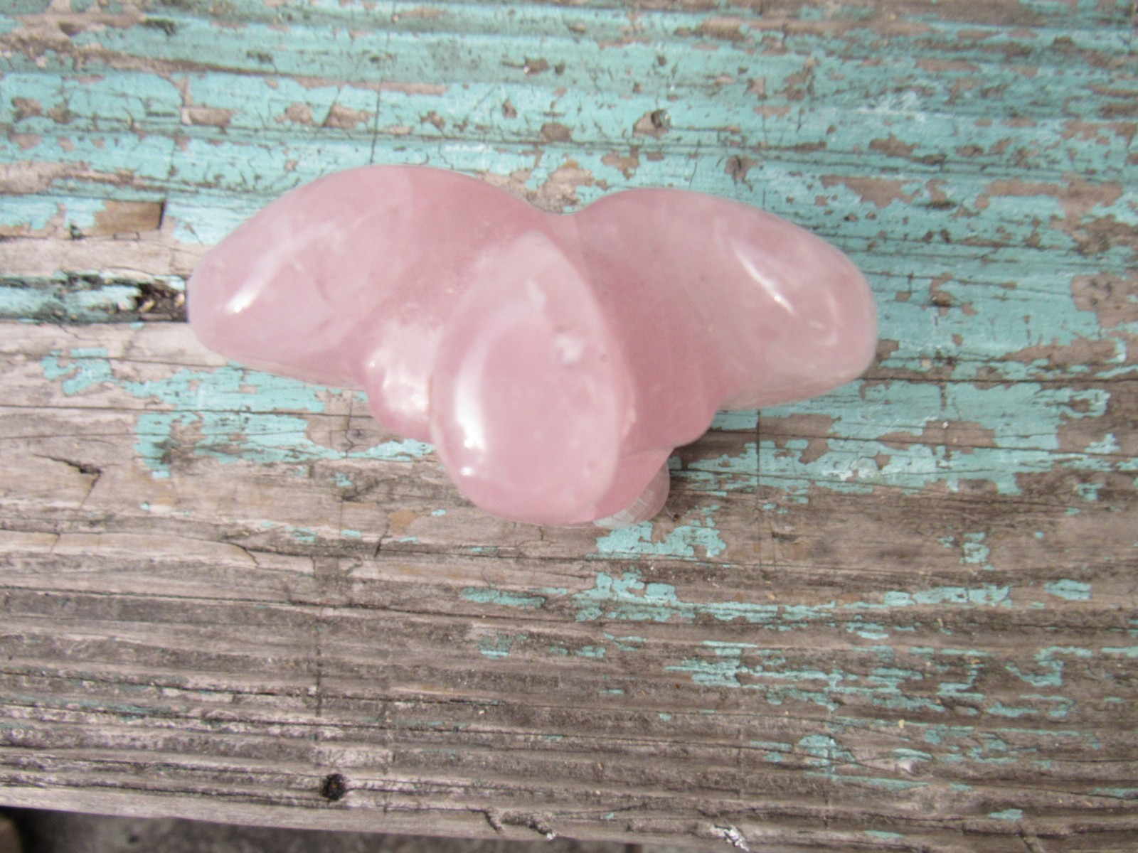 Rose Quartz Angel 4-inch Carved Crystal Guardian Statuette Figure