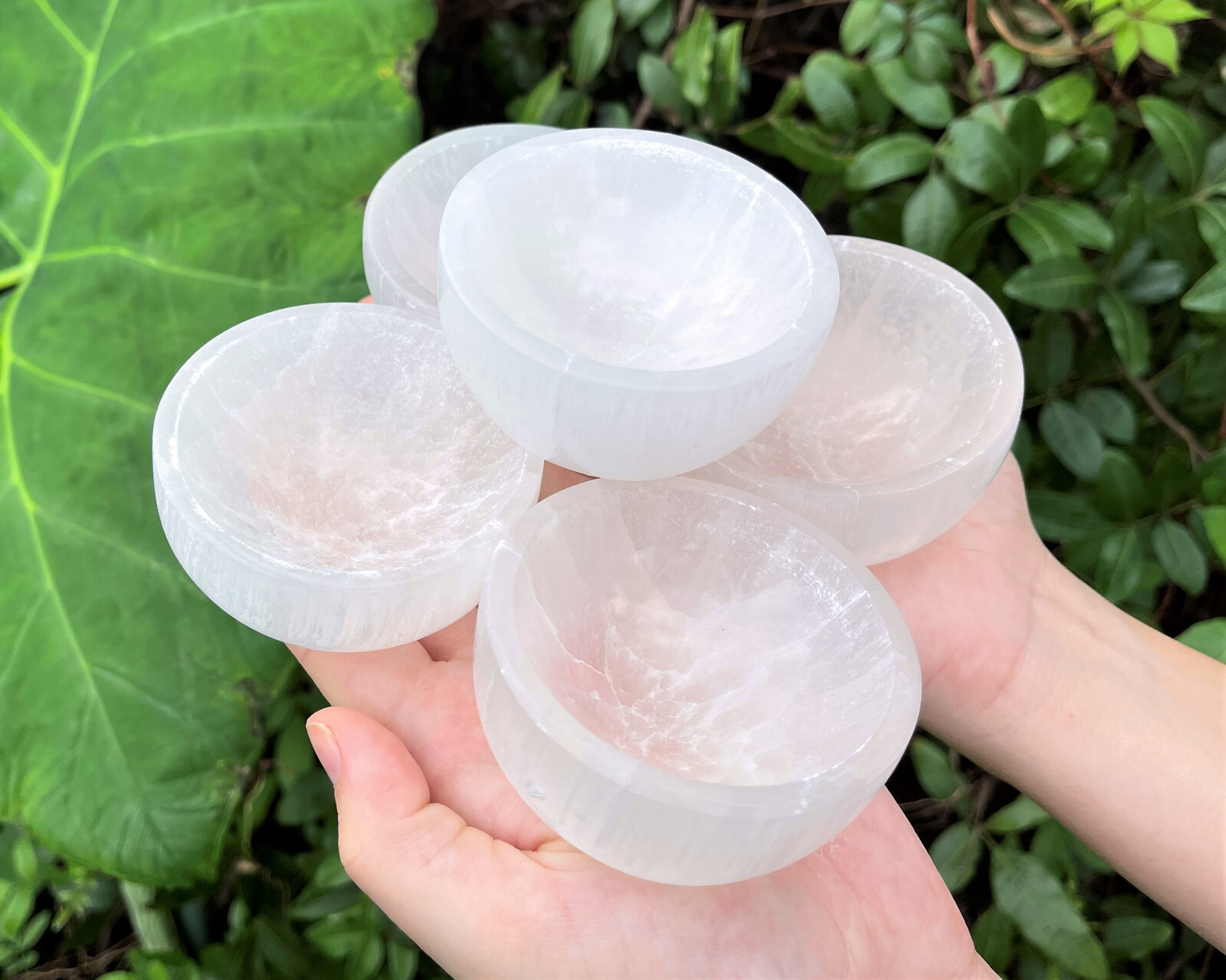 Wholesale Bulk Lot: 7 Selenite Charging Bowls Medium (Cleanse & Charge Crystals)
