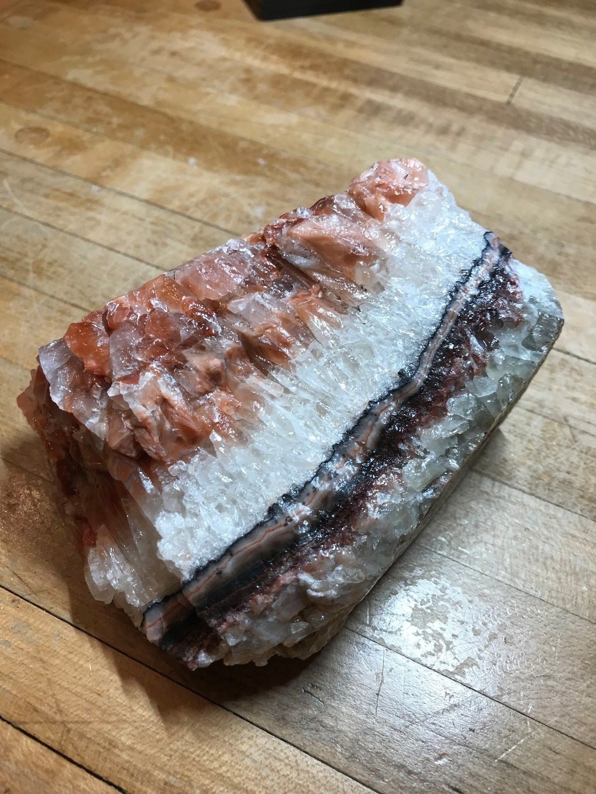 Multicolored Calcite Crystal Mineral Gemstone Medium Natural Rock Specimen 002