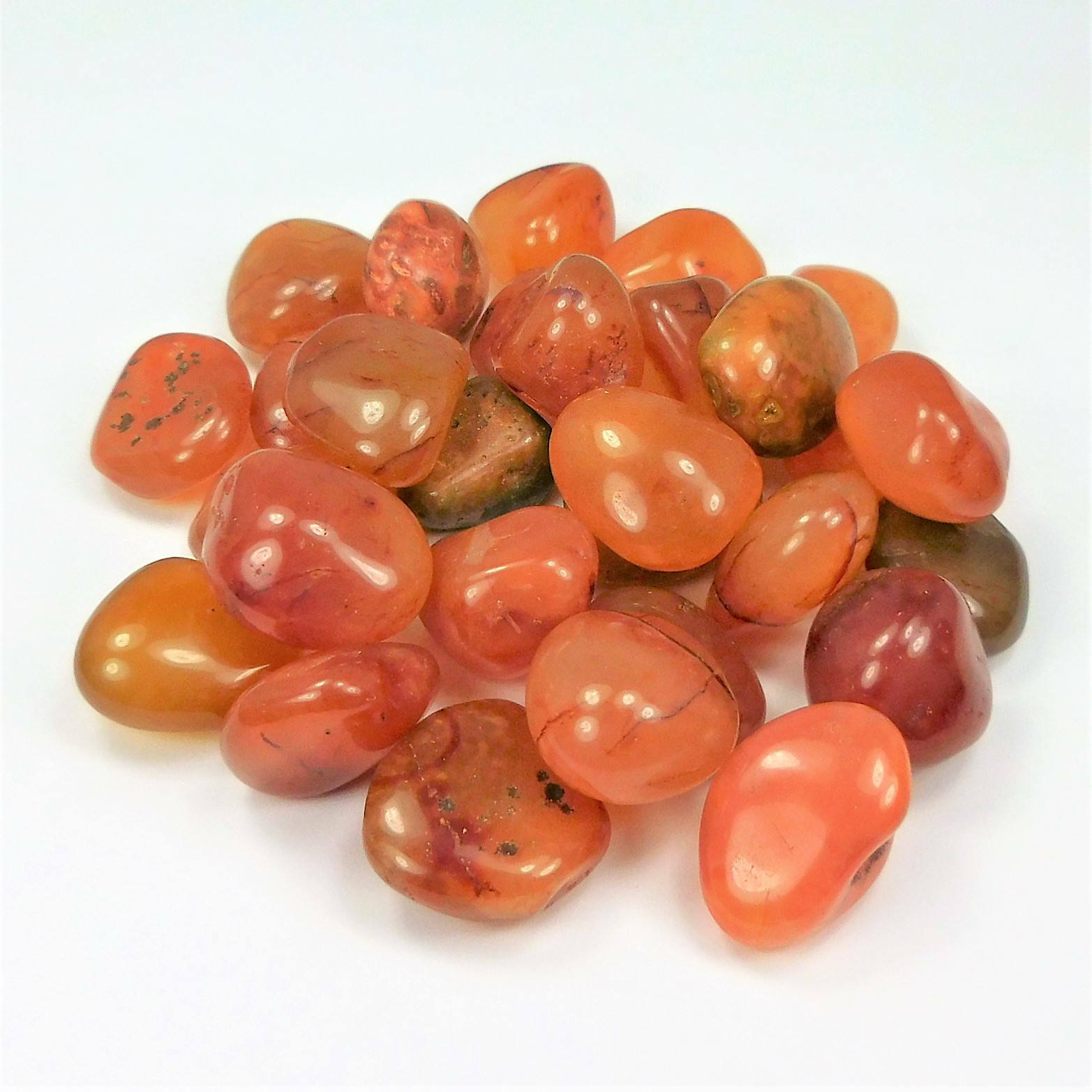 Bulk Wholesale Lot 1 LB – Red Carnelian Agate – One Pound Tumbled Polished