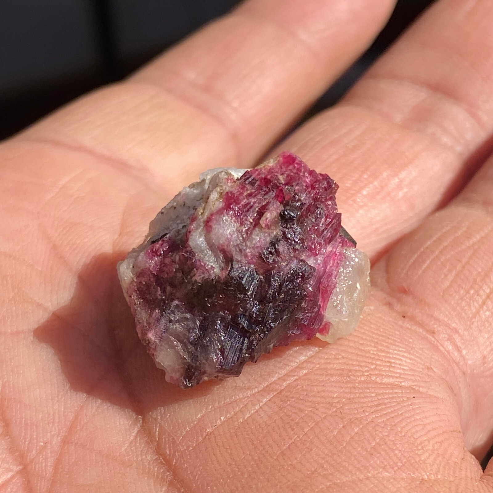 7.0g Natural Pink Tourmaline Crystal Cluster Rough Gem Mineral Specimen