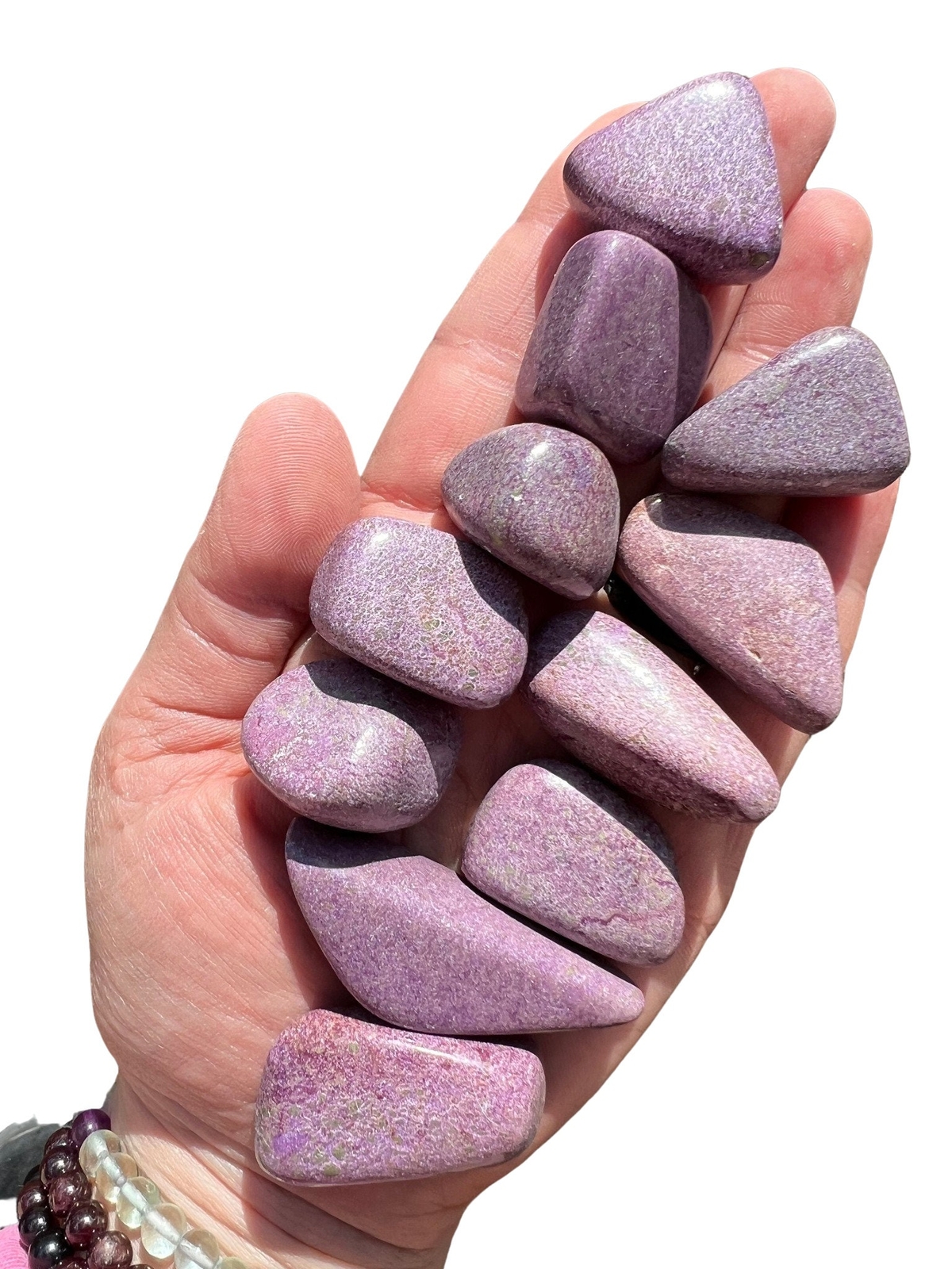 Stichtite Tumbled Stone, Natural Stichtite from Australia