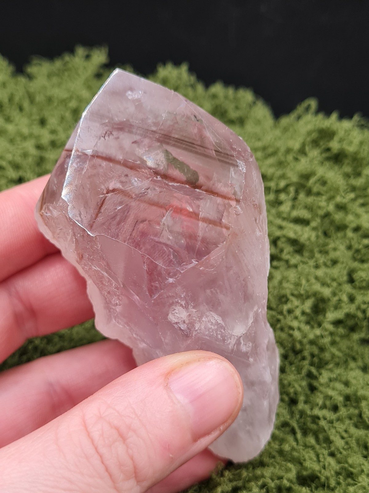 Powellite Amethyst Rough Point Wand From Bahia, Brazil, Uv-reactive, 138g