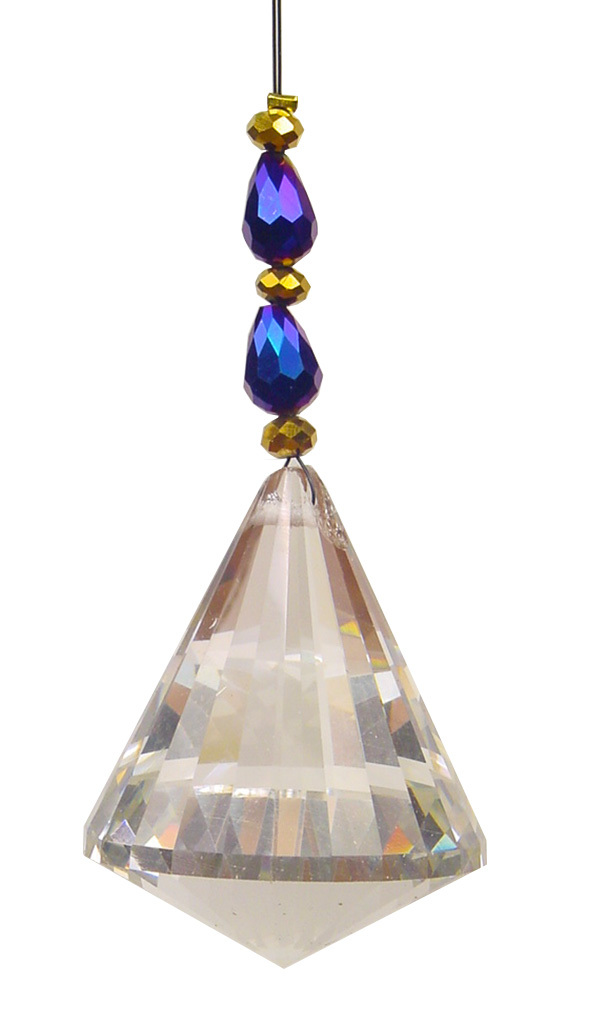 BUTW Faceted crystal ball rainbow tree window ornament 5240K
