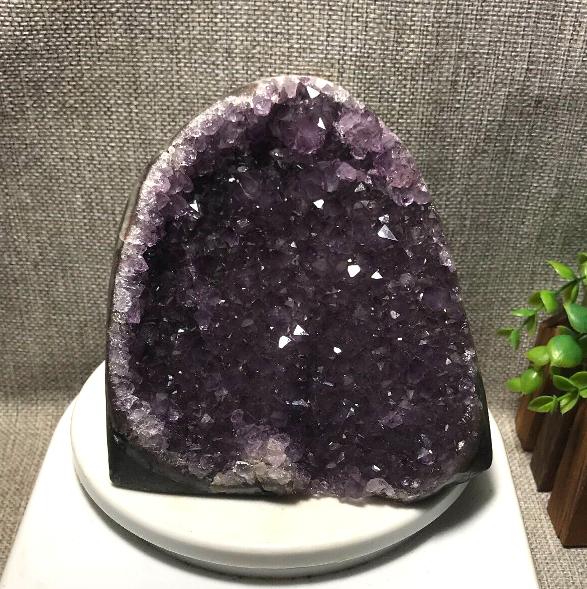 1570g Natural Amethyst Cluster Geodes Cut Base Quartz Crystal Healing 33
