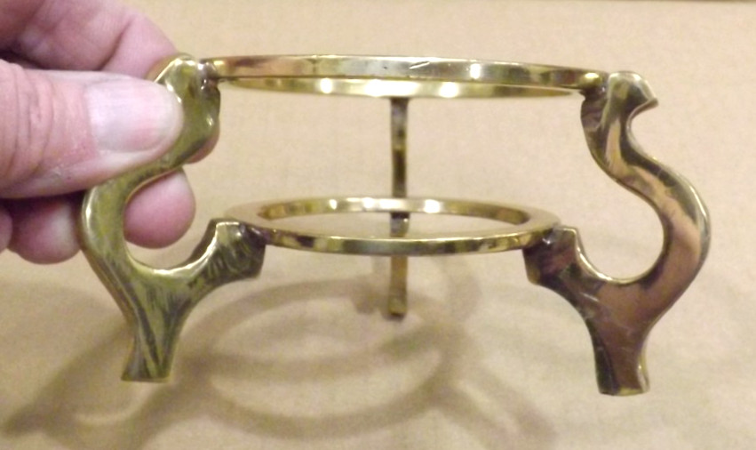 Brass Tone Sphere Display Stands