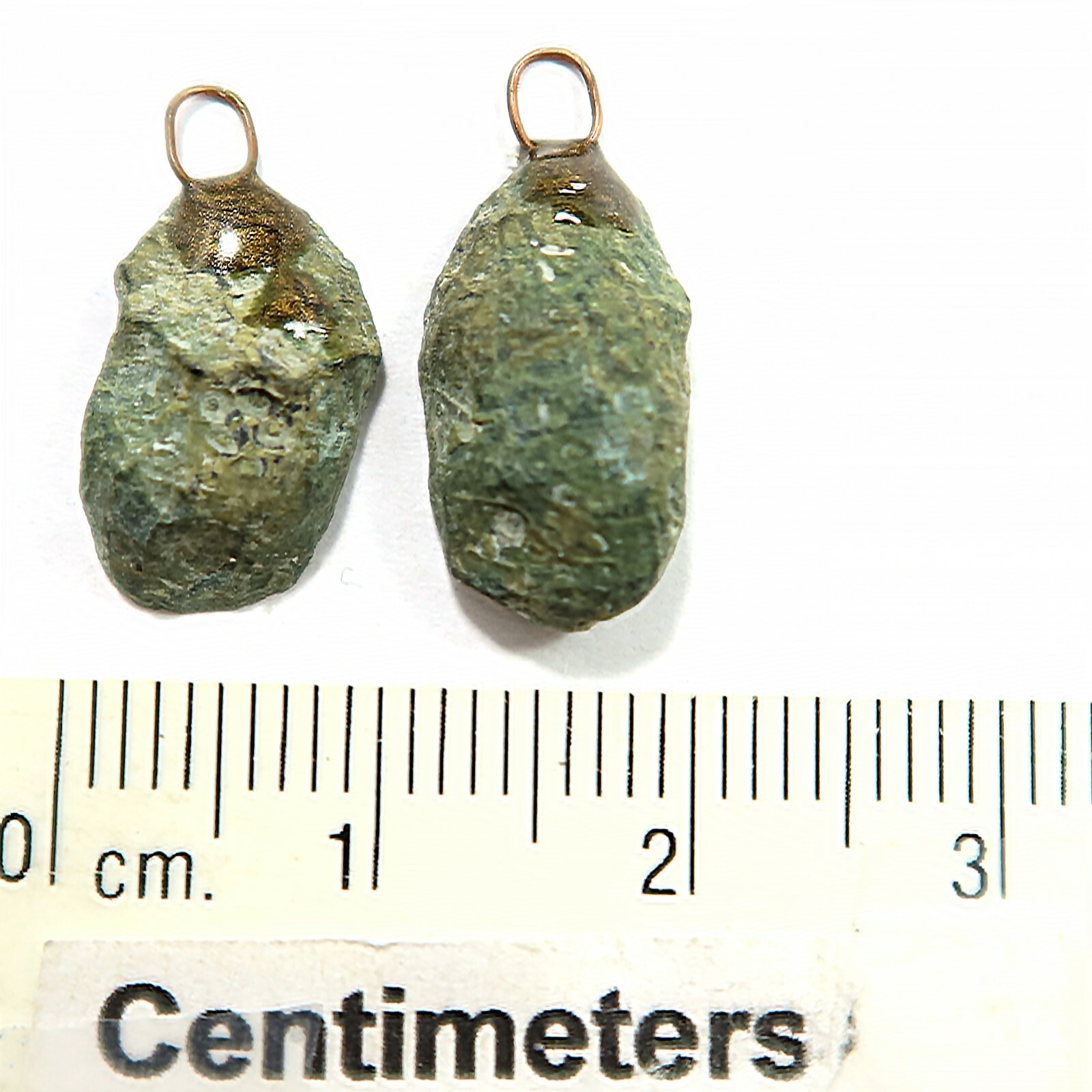 Distressed Tabasco – Tiny Mexican Geode Polished Halves with Ring TABD35