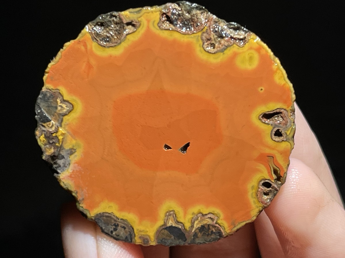 Natural 15 half Rough Chinese Agate crystal geode Achat Nodule Hebei 615g AA11