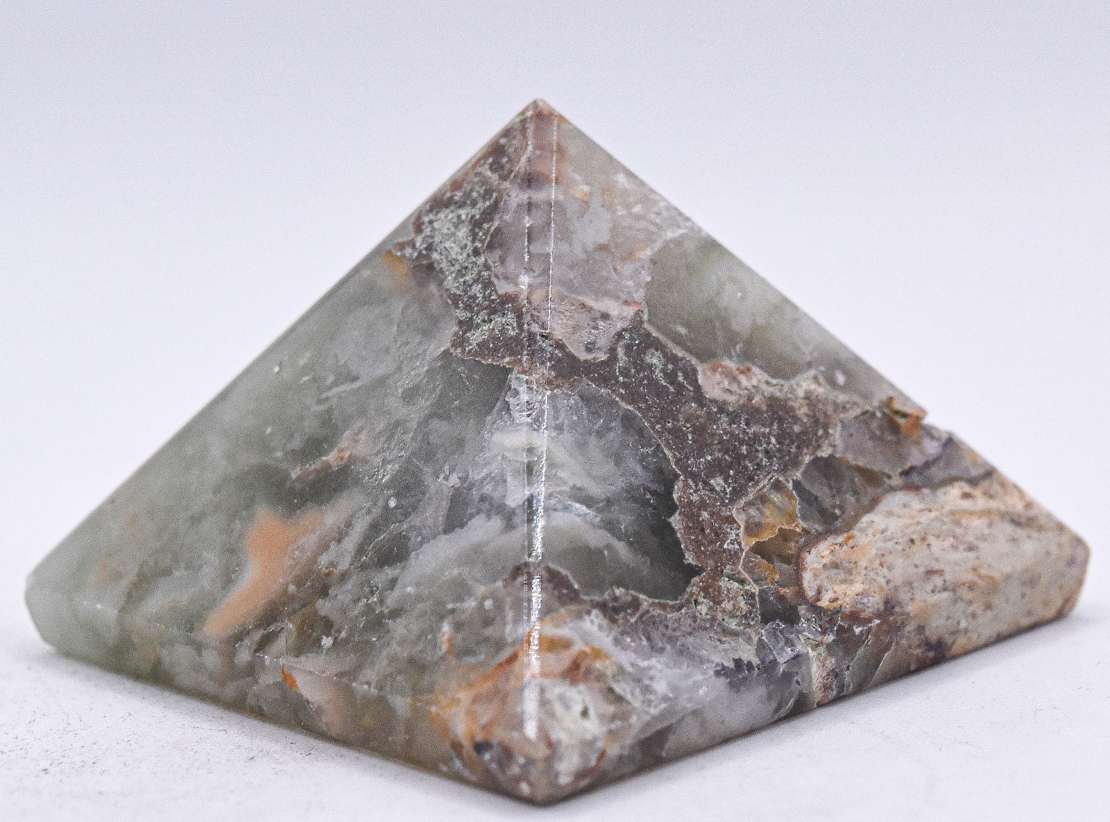 36mm Fluorite Pyramid Polished Natural Crystal Mineral Stone Specimen – India