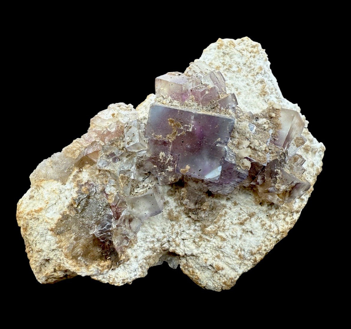 Blue & Purple Fluorite & Barite : Minerva #1 Mine . Hardin County, Illinois 🇺🇸