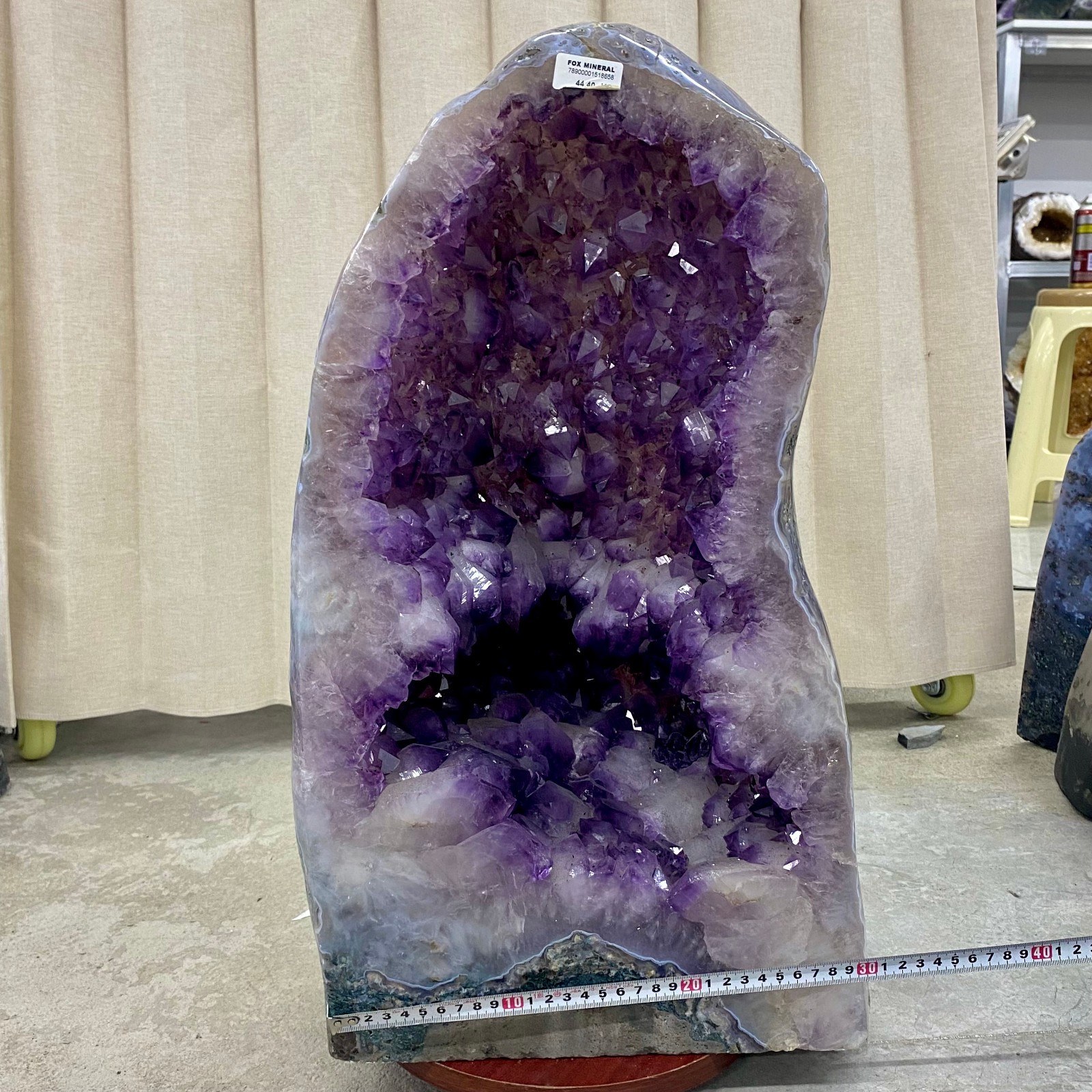 97.86LB Natural agate Amethyst geode quartz cluster crystal Cathedral specimen