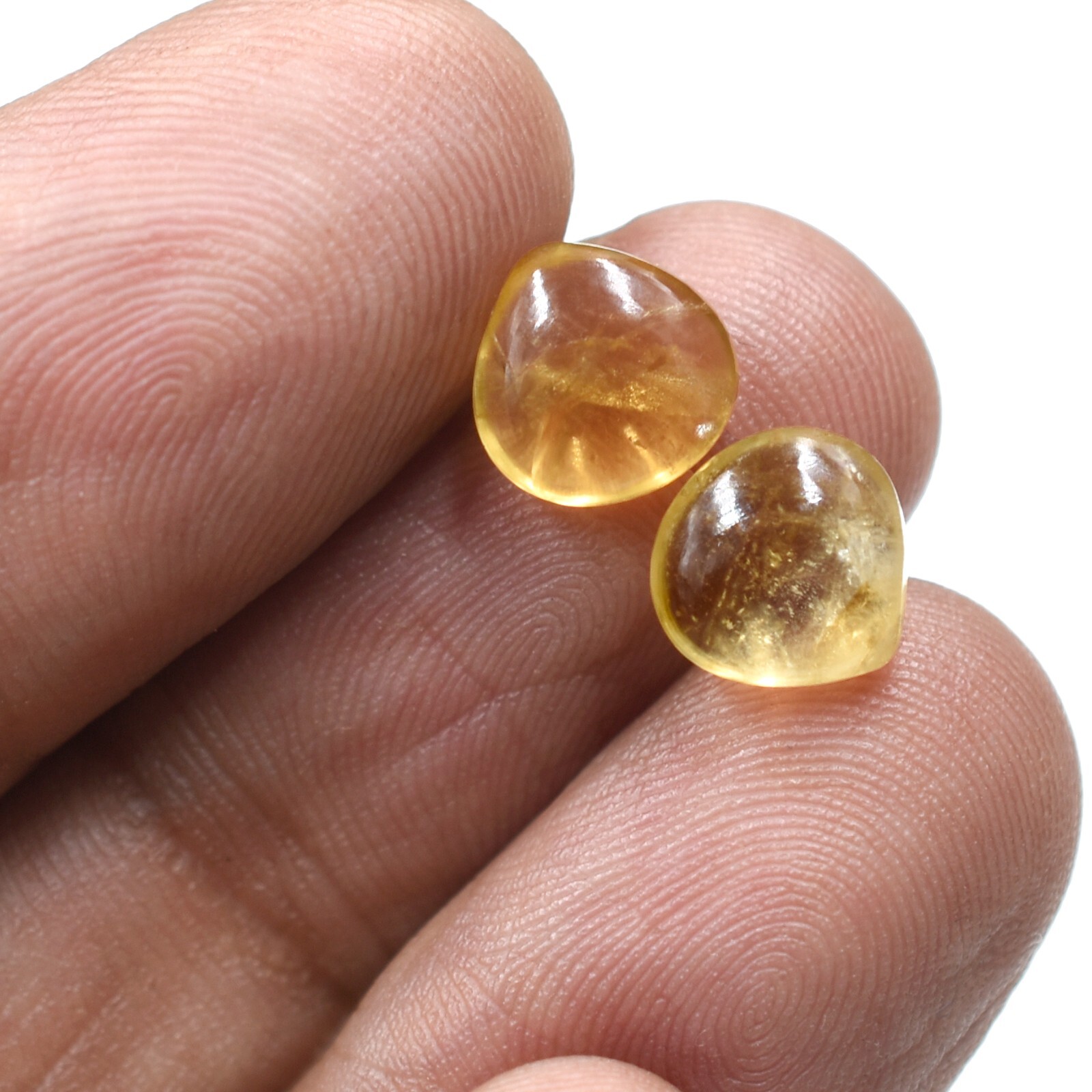 Natural Smooth Citrine Gemstone For Jewelry Making Handmade Healing Birthstone