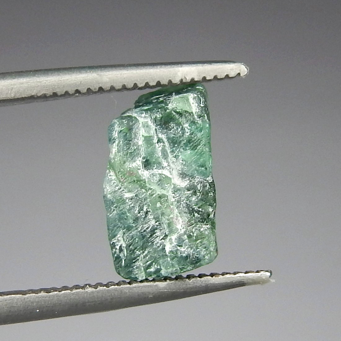 3.6ct Iridescent Teal Blue Green Apatite Natural Mined Unheated Rough Crystal